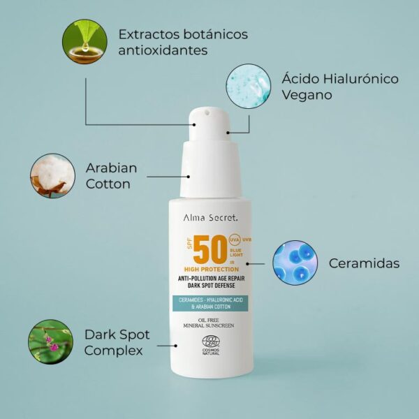 Protector Solar Facial SPF 50 con ceramidas - Imagen 4