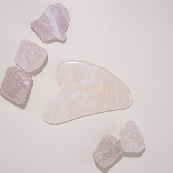 Rose Quartz Facial Gua Sha - Imagen 2